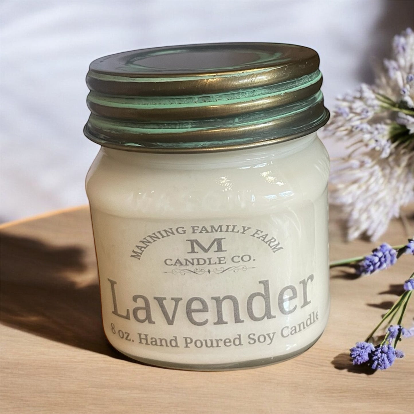Mason Jar Lavender Soy Candle