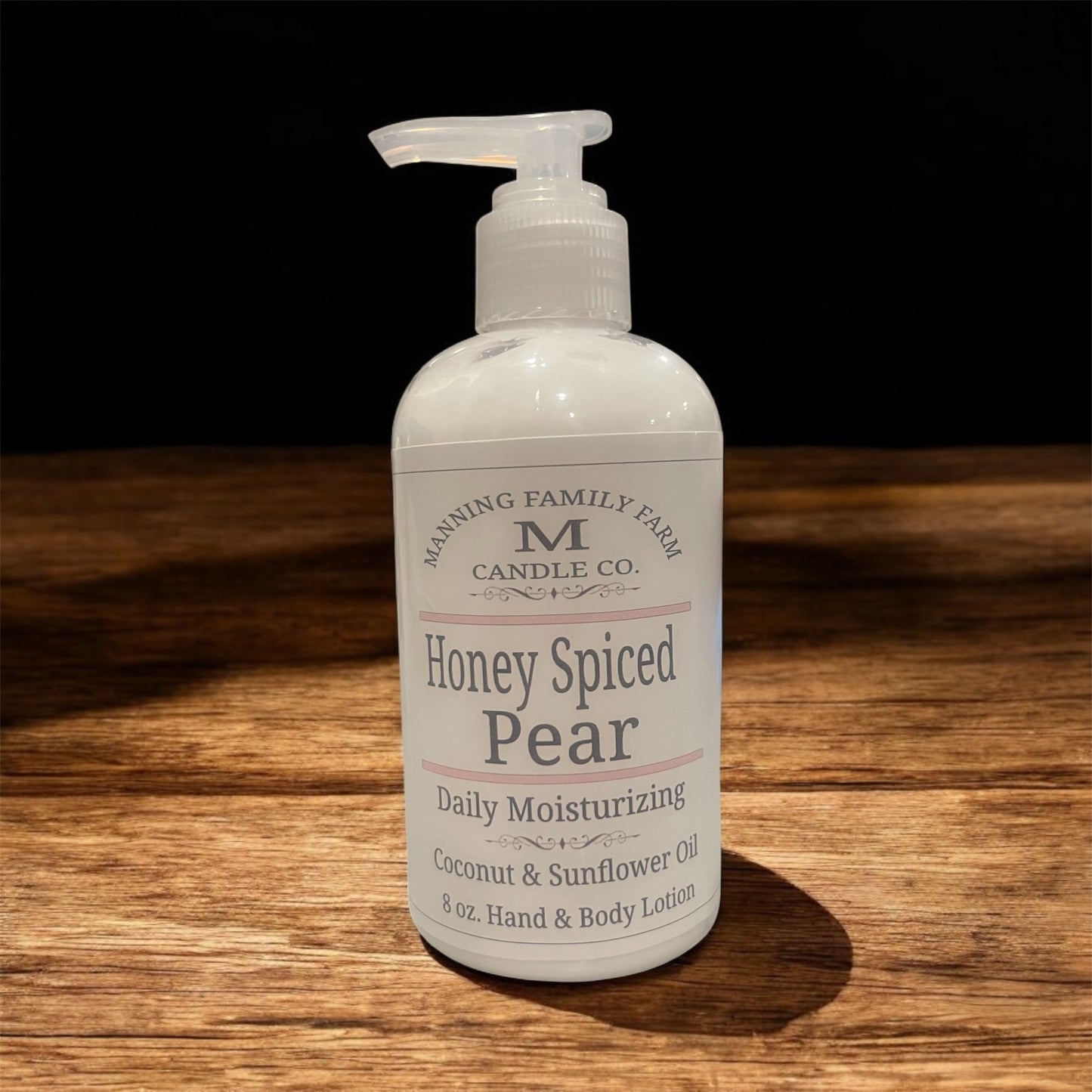 8 oz Natural Hand & Body Lotion in Glass Bottle WS