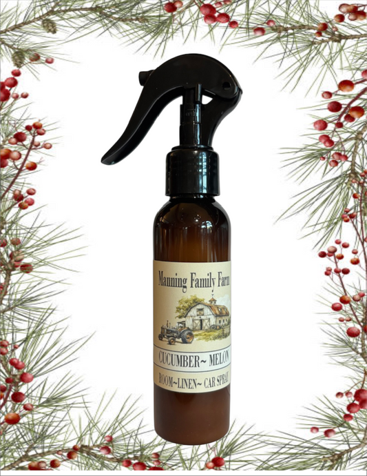Room, Linen & Car Spray - Amber Bottle - Holiday & Winter WS