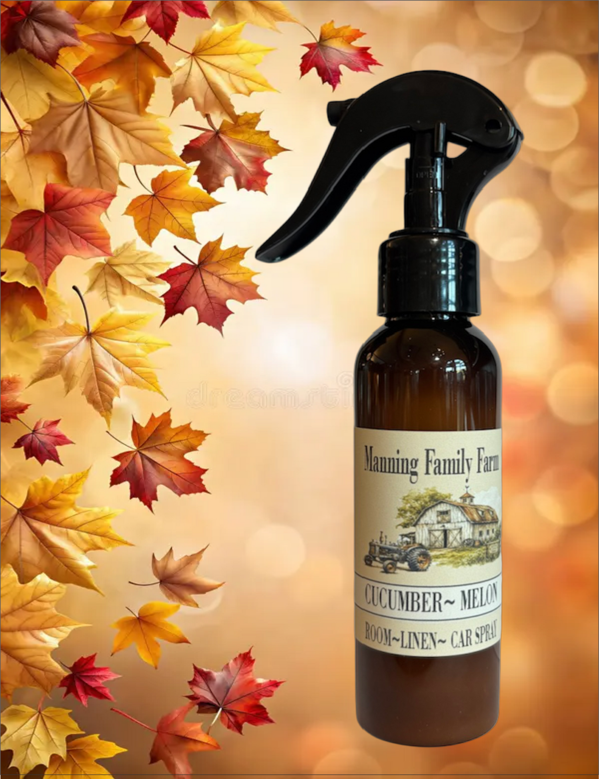 NEW! Fall Favorites-Room-Linen-Car Spray- Amber Bottle -WS