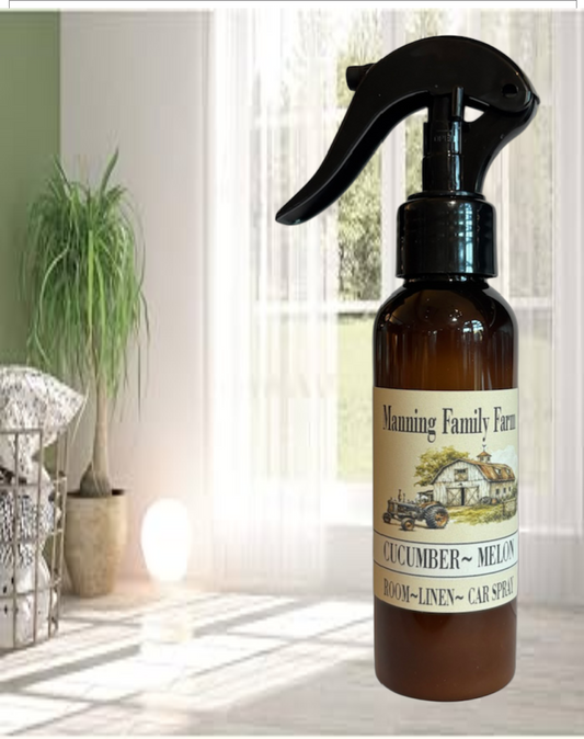 Room ~ Linen ~ Car Spray Amber Bottle -Year Round Favorites