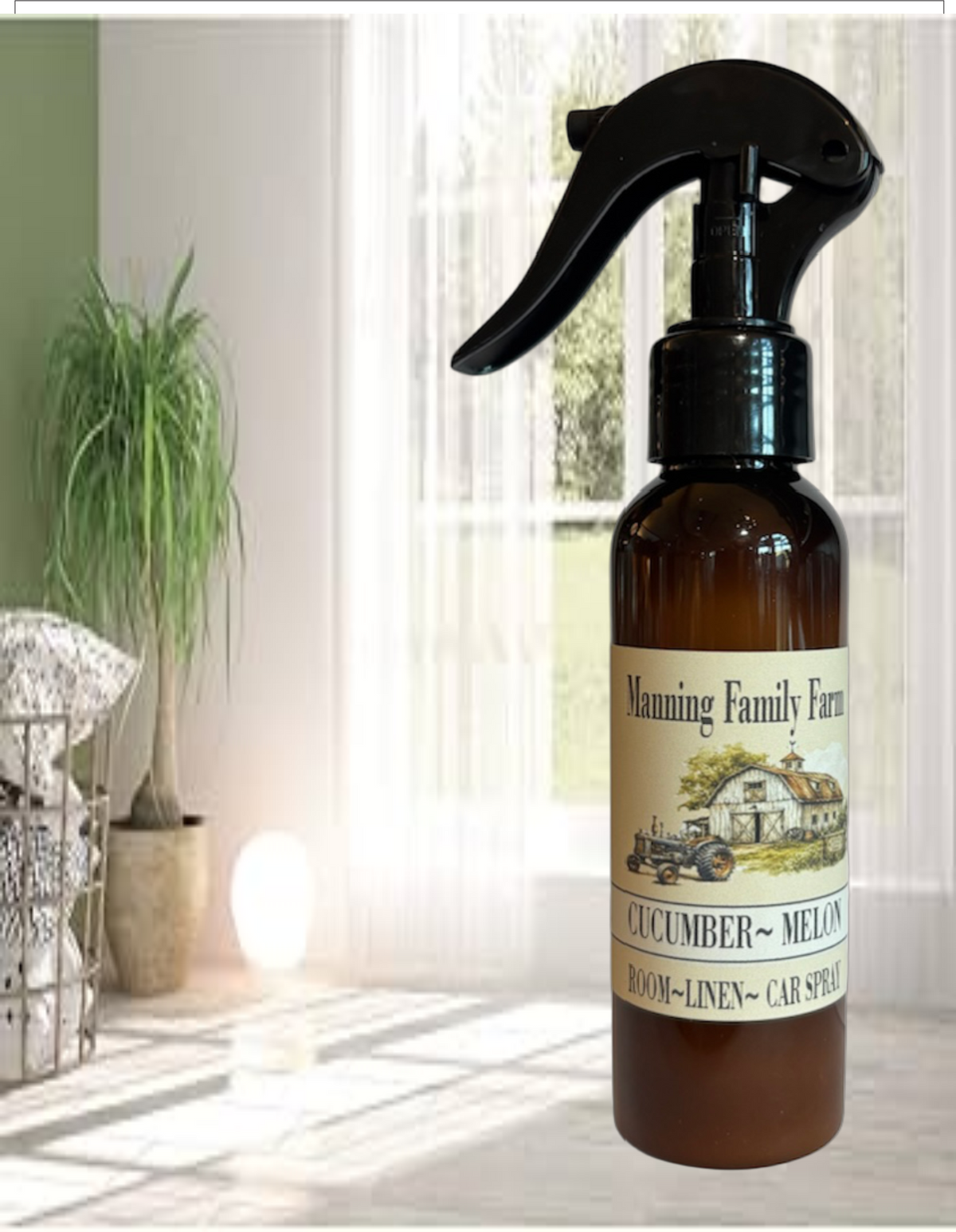 Room ~ Linen ~ Car Spray Amber Bottle -Year Round Favorites WS