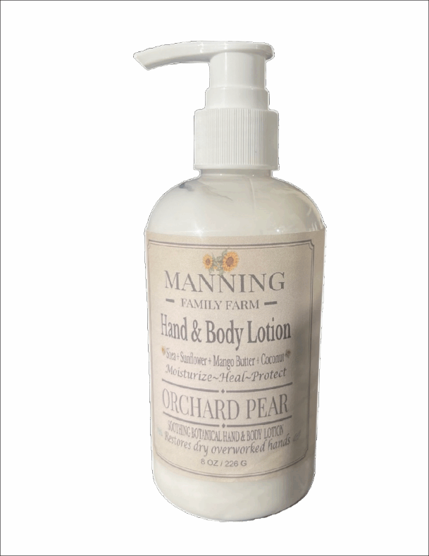 8 oz "Fall Favorites" Natural Hand & Body Lotion in Glass Bottle WS