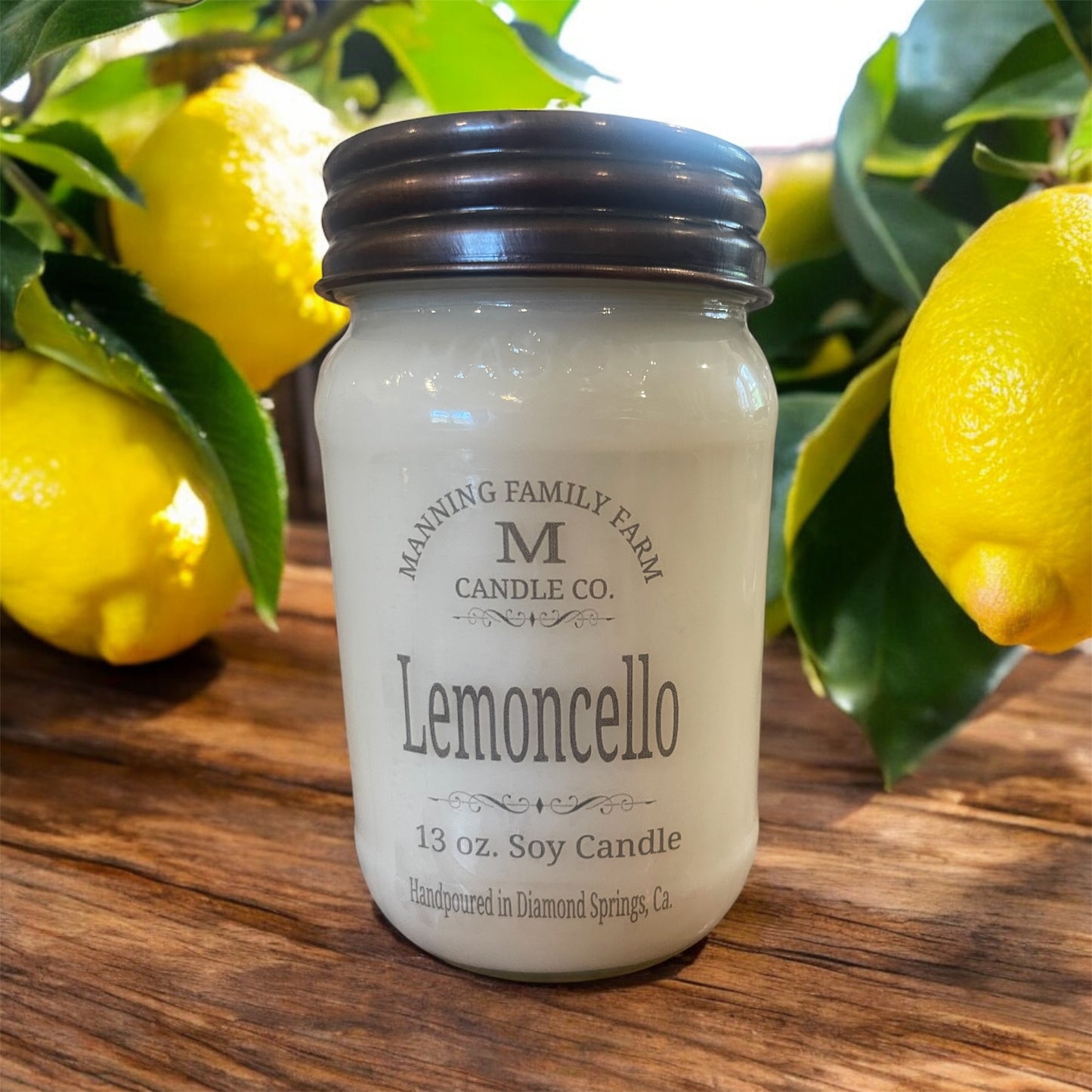 Mason Jar Lemoncello Cream Soy Candle