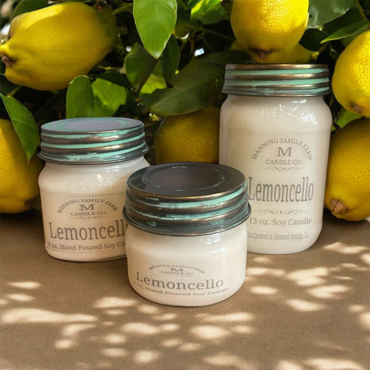 Mason Jar Lemoncello Cream Soy Candle
