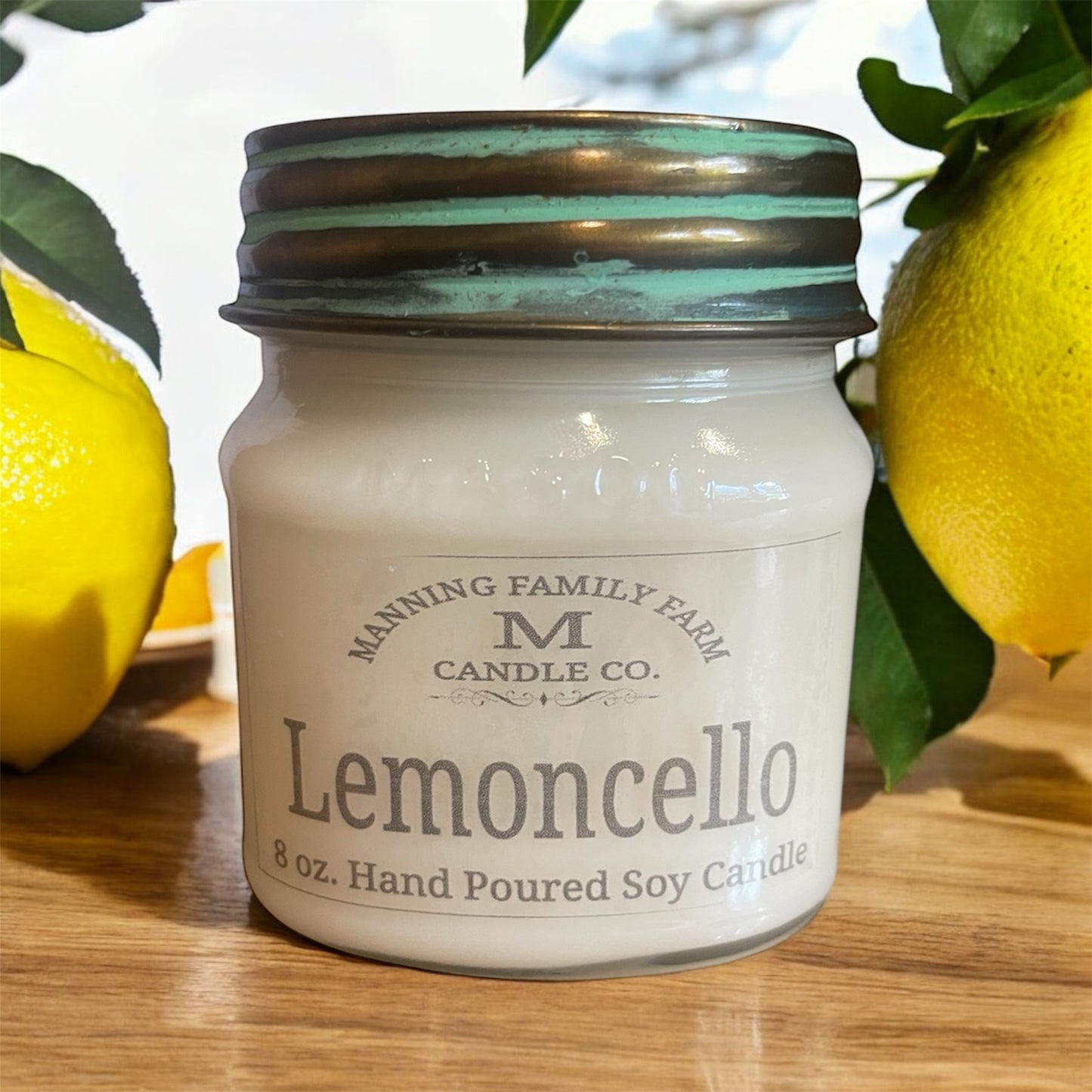 Mason Jar Lemoncello Cream Soy Candle