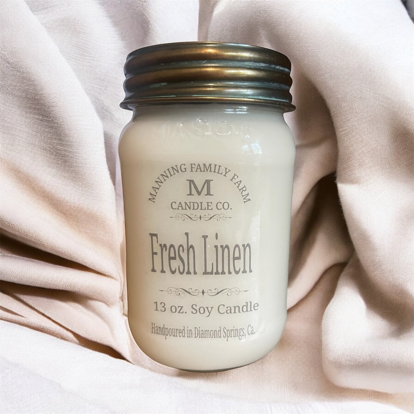 Mason Jar Fresh Laundry Day (type) Soy Candle