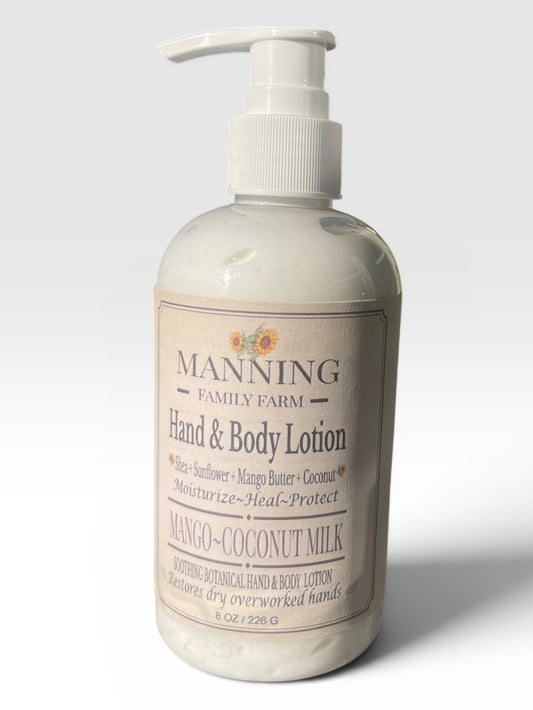 Natural Hand & Body Lotion Mango & Coconut Milk