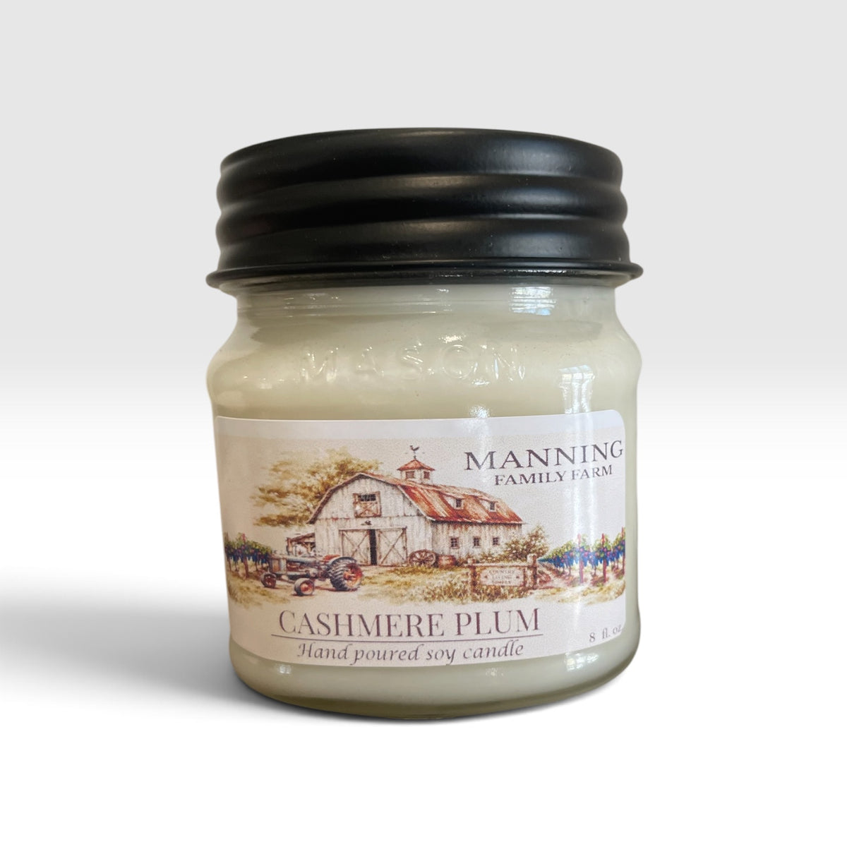 Cashmere Plum Mason Jar Soy Candles