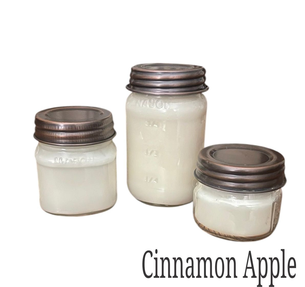 Mason Jar Cinnamon Apple Soy Candle