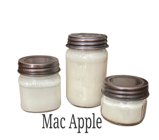 Mason Jar Juicy Mac Apple Soy Candle